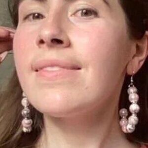 Unique Handmade Pink Earrings